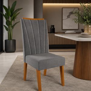 (29968)Silla Safira Veludo Grafite