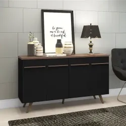APARADOR RUSTICO NEGRO/RUSTICO 1600*894*385