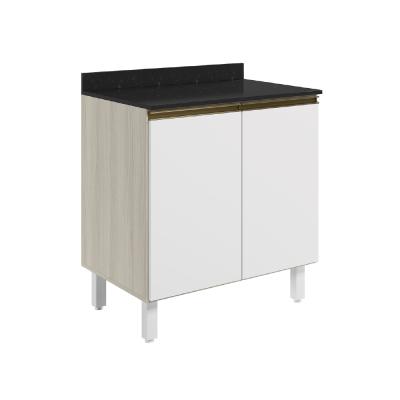 BAJO MESADA 080 2 PTAS. S/TAPA BL TOK/BLANCO
