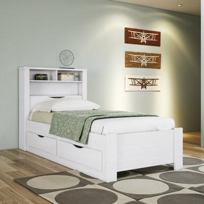 CAMA INVICTA C/CAJ. 1PL.  BLANCO/BLANCO