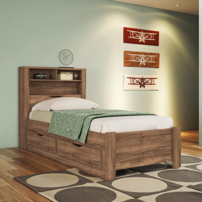 CAMA INVICTA C/CAJ. 1PL.  JATOBA/JATOBA