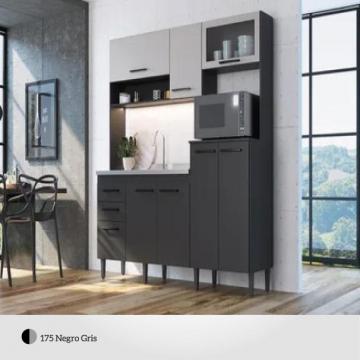 COCINA COMPACTA DAISY GRAFITE/BLANCO