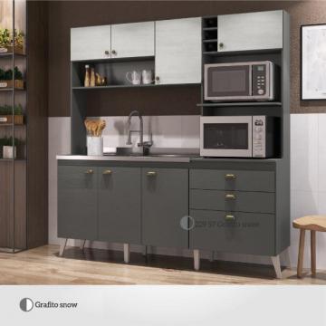 COCINA COMPACTA DONNA COLOR GRAFITTE/SNOW(PARA