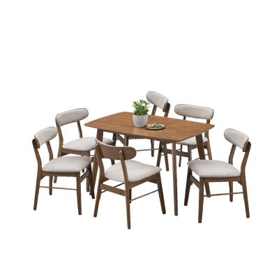 COMEDOR CONCORD 1+6-COLOR MEDIUM BROWN