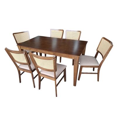 COMEDOR SPAIN 1+6 COLOR MEDIUM BROWN