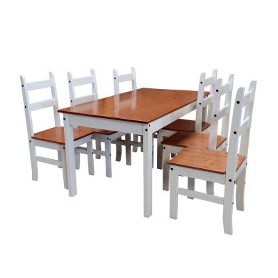 (E1648)COMEDOR LUCIA BL - 6 SILLAS