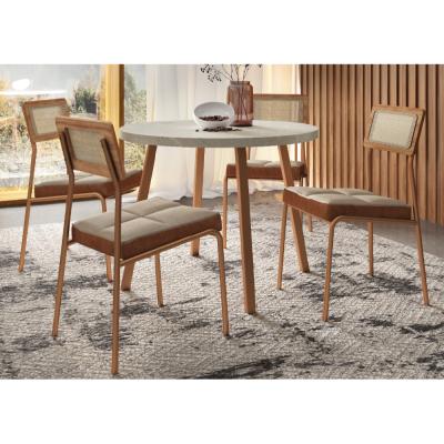 COMEDOR LUX 4 SILLAS (MESA 1594 NOG-SILLA 1741
