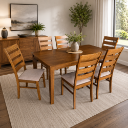 COMEDOR MARTINI  1+6- COLOR WALNUT
