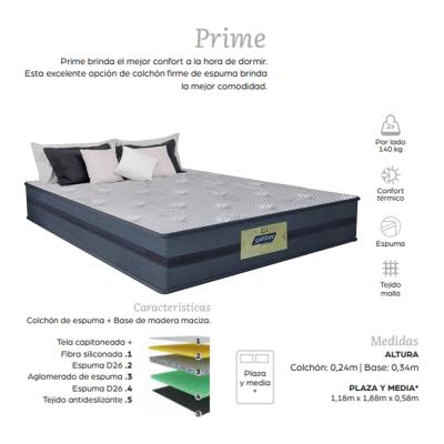 CONJUNTO DE SOMMIER PRIME 1.20