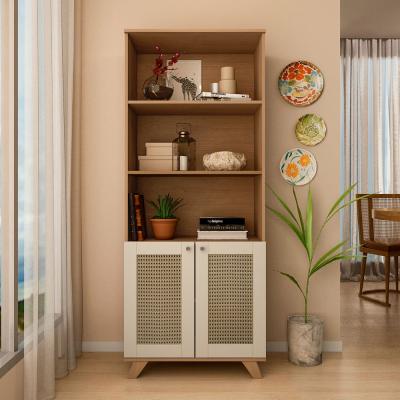 CRISTALERA ESTANTERIA TRAMA 2 PTAS. CINAMOMO/OFF WHITE