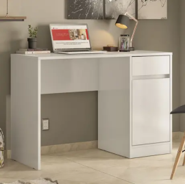 ESCRITORIOS MORADA 1 CAJON 1 PUERTA BLANCO