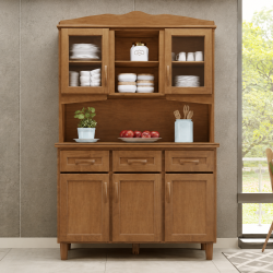 KIT DE COCINA MADERA BRASIL 6 PUERTAS IMBUIA (2-B)