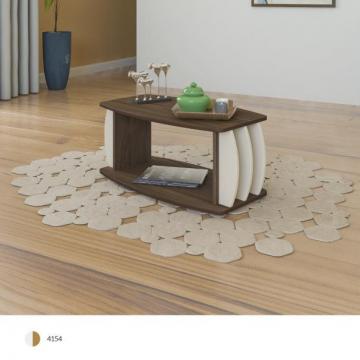 MESA DE LIVING CARIBE AMENDOA/WHITE