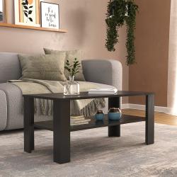 MESA DE LIVING CON ESTANTE MDP NOGAL