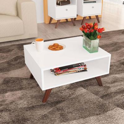 MESA DE LIVING RETRO BLANCA*********