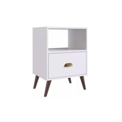 MESA DE LUZ 1 CAJON BLANCA