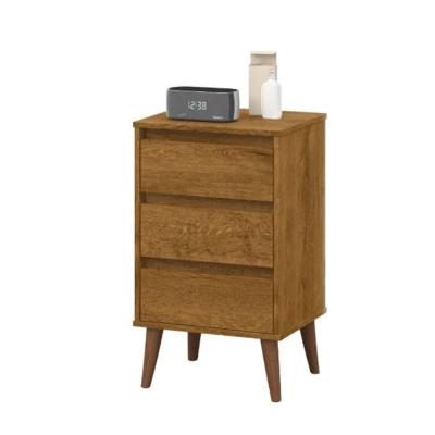 MESA DE LUZ RETRO WOOD 3 CAJ. FREIJO