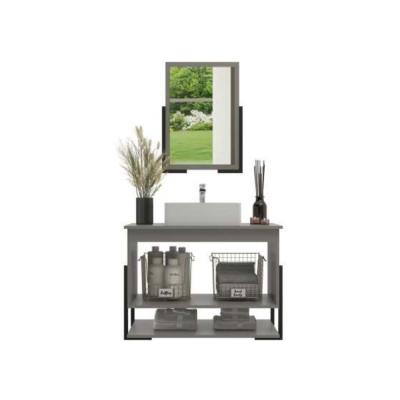 MUEBLE DE BAÑO ELITE 60 2 PTAS.  CIMENTO/CALACATA