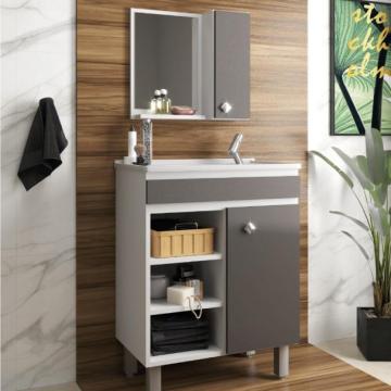 MUEBLE DE BAÑO SIENA 55 C/PATAS BL/OXXI ( 3 BULT)