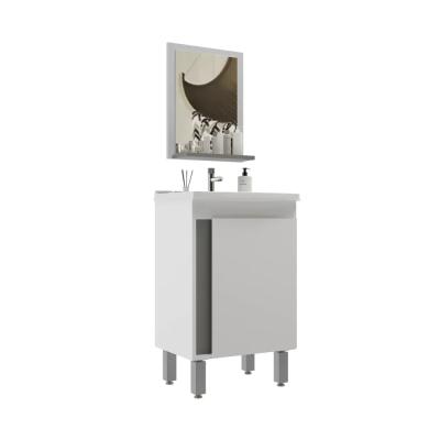 MUEBLE DE BAÑO SMART 45 1PTA. C/PATAS BL/CIMENTO