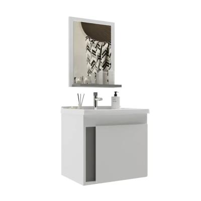 MUEBLE DE BAÑO SMART 45 1PTA. S/PATAS BL/CIMENTO