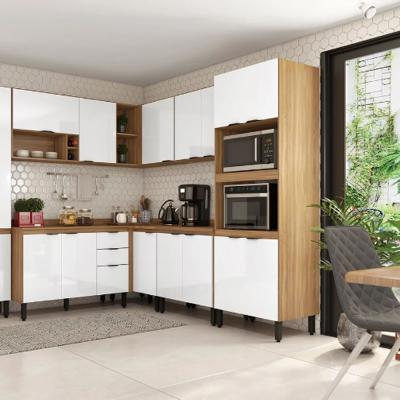 PANELERO FIRENZE DOBLE HORNO 4 PTAS. ALMENDRA/BL