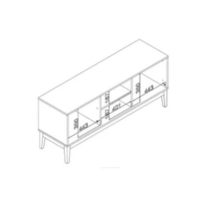 RACK MARCO 2 PTAS.  MIEL/OF WHITE