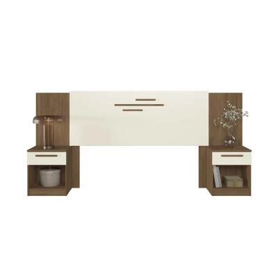 RESPALDO LOANDA  2PL. C/MESA DE LUZ JATOBA/ARENA