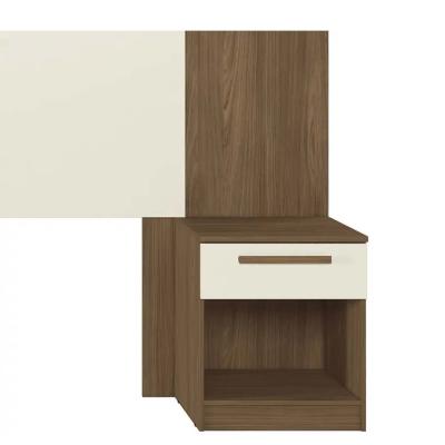 RESPALDO LOANDA  2PL. C/MESA DE LUZ JATOBA/ARENA