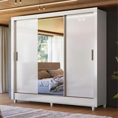 ROPERO FRANCA 3 PTAS. CORRER C/ESP.Y PIE BLANCO