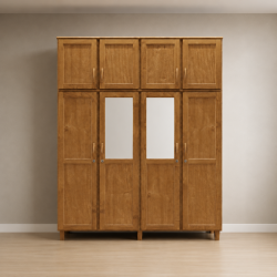 ROPERO GRECIA MADERA 8 PUERTAS IMBUIA (2-B)