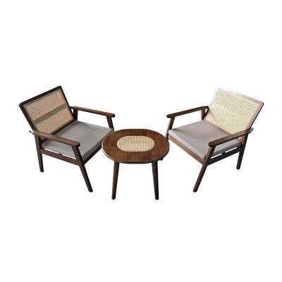 SET DE LIVING RAWSON 1+2- MEDIUM BROWN