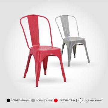 SILLA LOUVRE TOLIX COLOR  BLANCA
