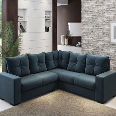 SOFA ESQUINERO SPAZIO COLOR PETROLEO