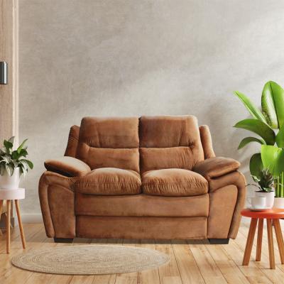 SOFA GEORGIA 2 CUERPOS CHOCOLATE  TELA