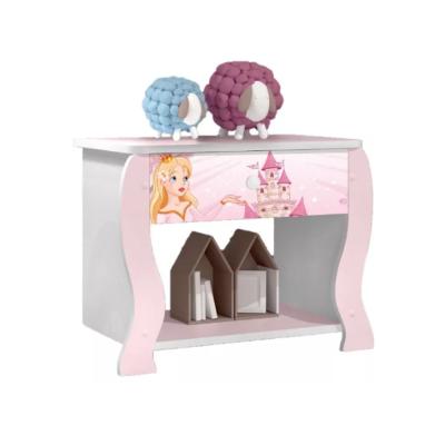 (203) MESA DE LUZ LARA PRINCESA BL/ROSA