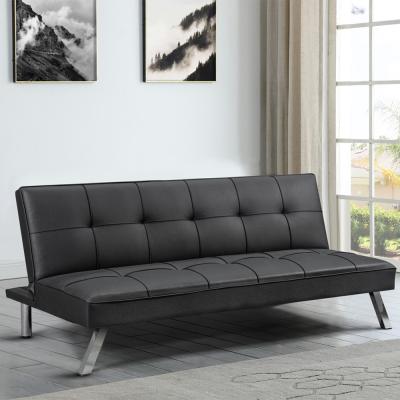 (L1757)SOFA CAMA NEGRO PU